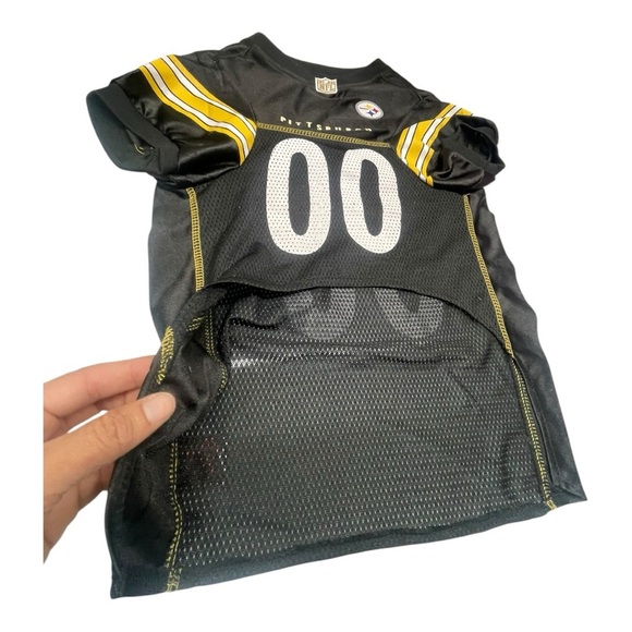 NFL Pittsburgh Steelers Black and Yellow Pet Jersey Size: XL 🐾 🏈💛 - Picture 8 of 12